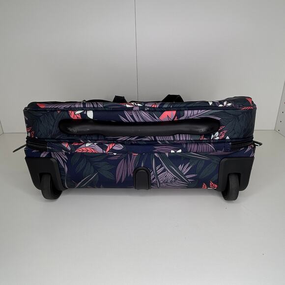 VANKEAN Rolling Laptop Bag Wheeled Briefcase Floral Travel Carry On Tote - Picture 4 of 12